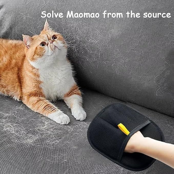 Pet Hair Removal Gloves β Double-Sided Grooming & Massage Glove