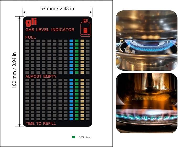 Magnetic Gas Bottle Level Indicator – Easy Gas Level Gauge for Home, Camping & BBQ (Pack of 1)