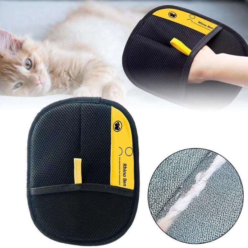 Pet Hair Removal Gloves β Double-Sided Grooming & Massage Glove