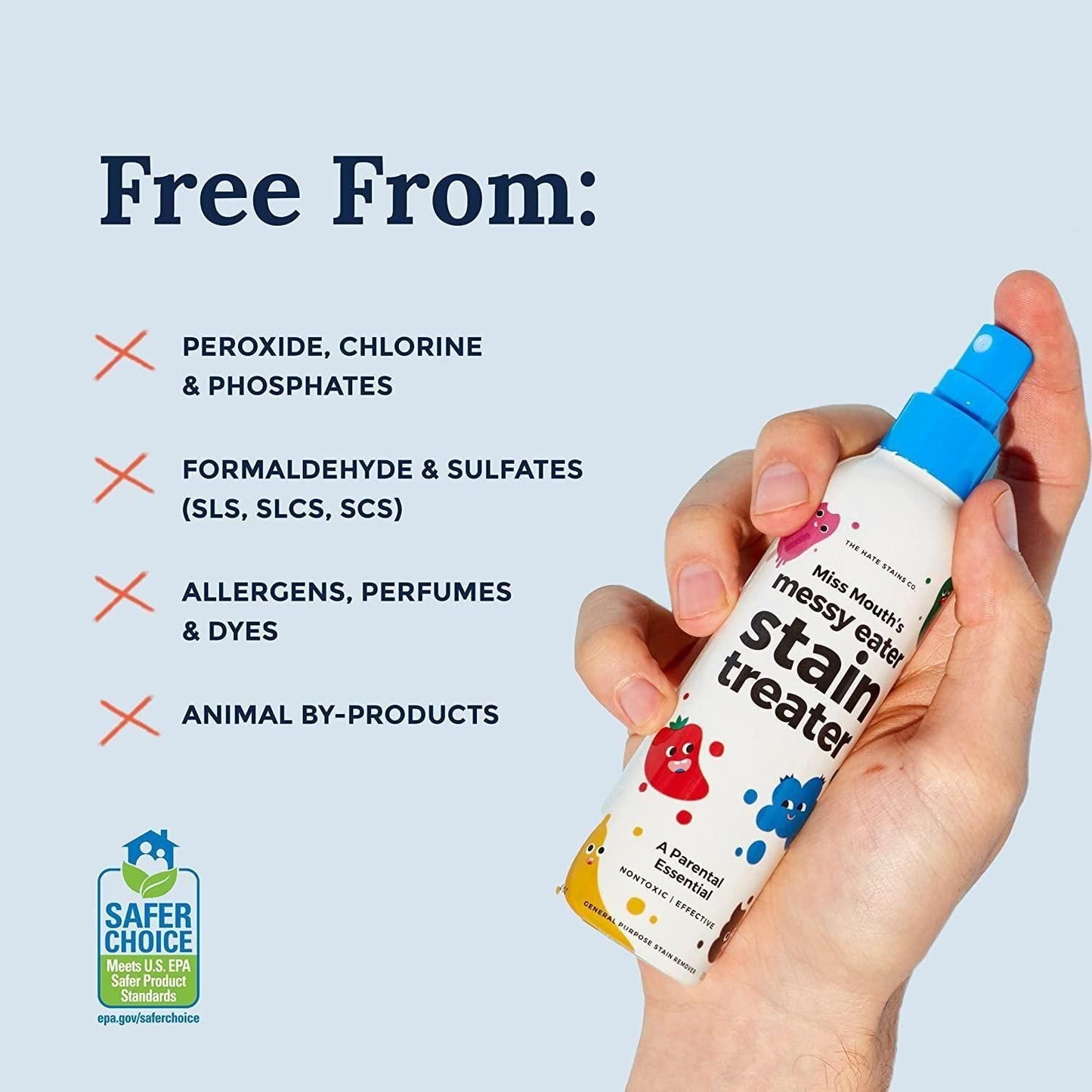 Miss Mouth’s Messy Eater Stain Treater Spray – 120ml Each (Pack of 2)