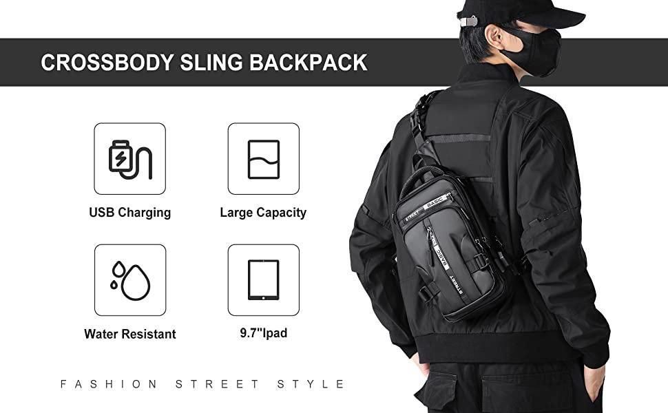 Stylish Crossbody Backpack for Travel, Hiking & Daily Use