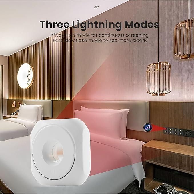 Mini Camera Detector – Anti-Spy Wireless Infrared Hidden Camera & Bug Sweeper (Portable Security Device)
