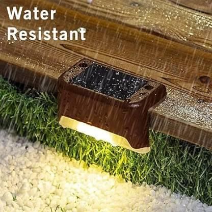 Solar Deck Lights Outdoor – Waterproof LED Step & Pathway Lamps (Pack of 4)