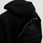 Men’s Solid Backpack Zip-Up Hoodie – Fleece Fabric, Full Sleeves, Built-In Storage
