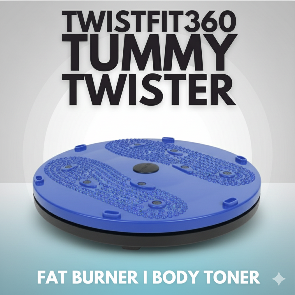 Tummy Twister – Abdominal ABS Exerciser with Acupressure & Magnetic Therapy (ABS Plastic, Pack of 1)