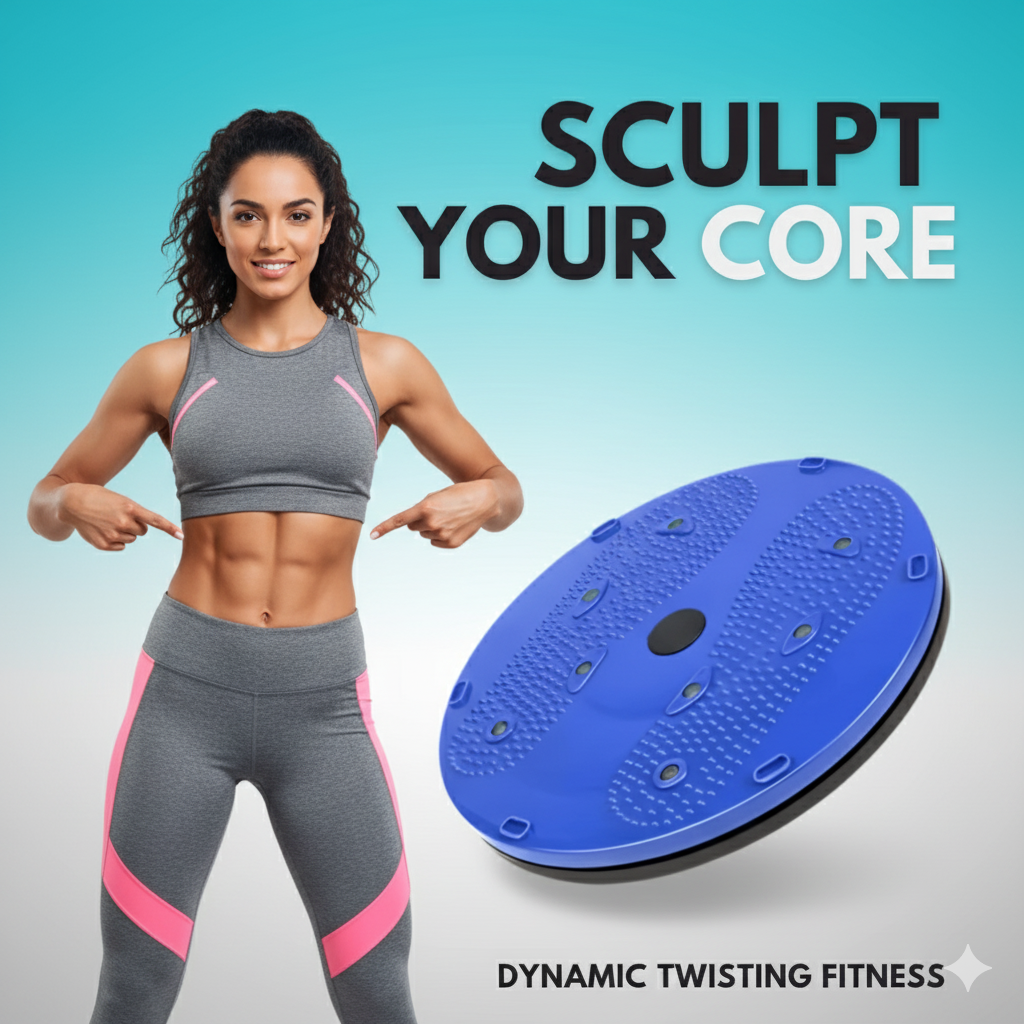 Tummy Twister – Abdominal ABS Exerciser with Acupressure & Magnetic Therapy (ABS Plastic, Pack of 1)