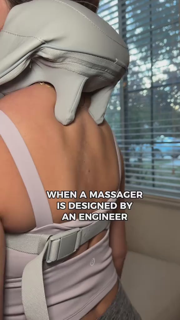 Neck & Back Massager with Heat | 5D Electric Cervical Massage Machine for Pain Relief | Deep Tissue Shoulder, Waist & Leg Massager